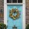 Summer Wreath 24 Inch Summer Wreaths for Front Door Artificial Flower Wreath with Daisy and Lavender for Indoor Outdoor and Easter Celebration